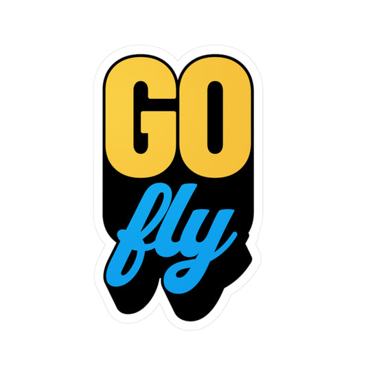 GO FLY Kiss-Cut Vinyl Decal