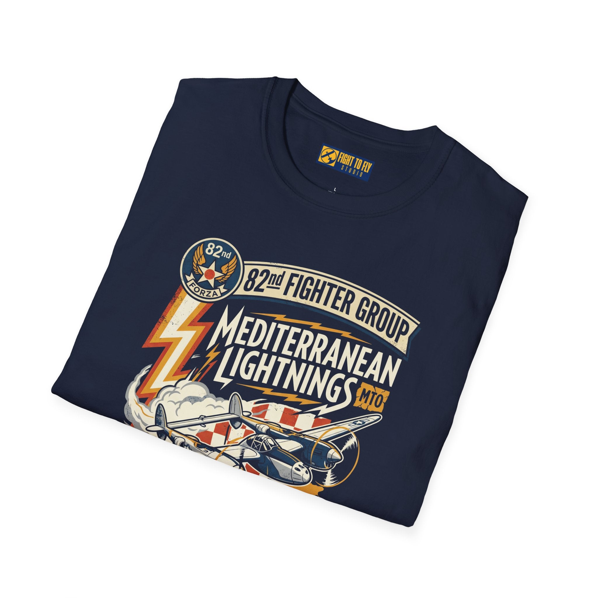 82nd Fighter Group Mediterranean Lightnings Tee