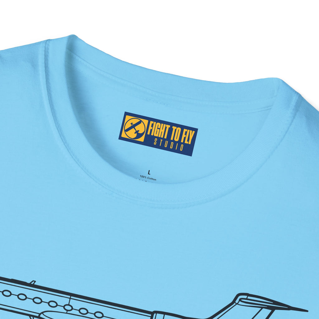 G550 T-Shirt – Gulfstream G550 Long-Range Business Jet Aviation Tee