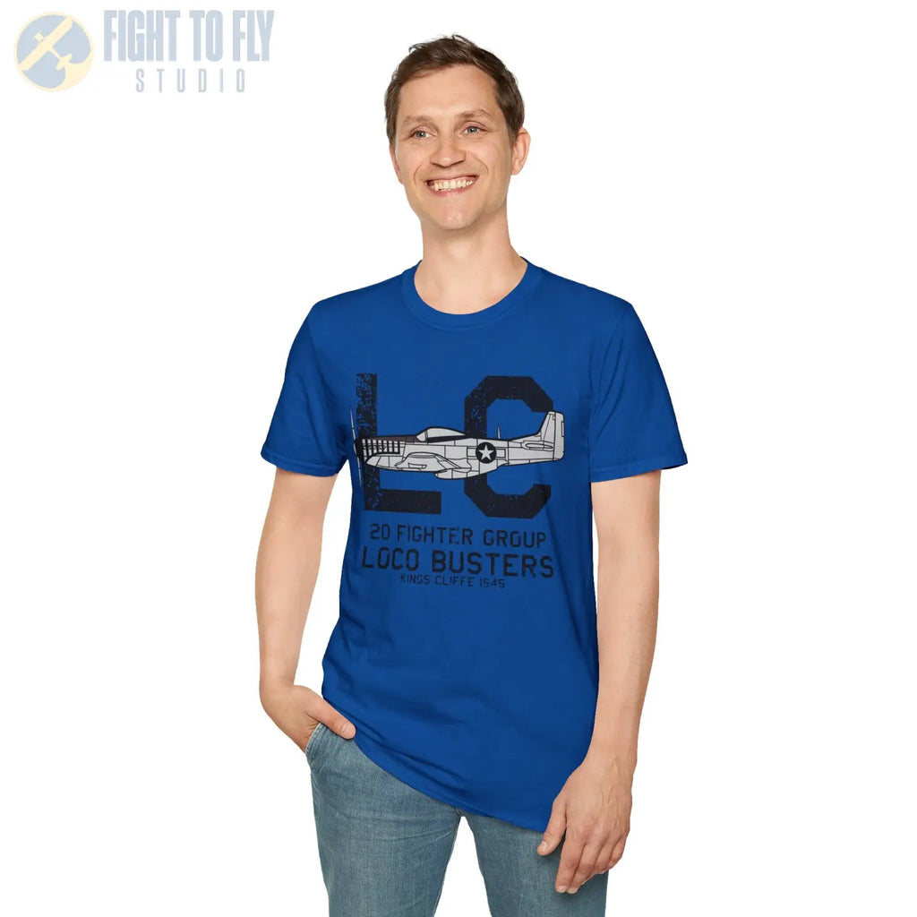 20th Fighter Group “Loco Busters” WWII T-Shirt - Pilot gifts - warbird t-shirt