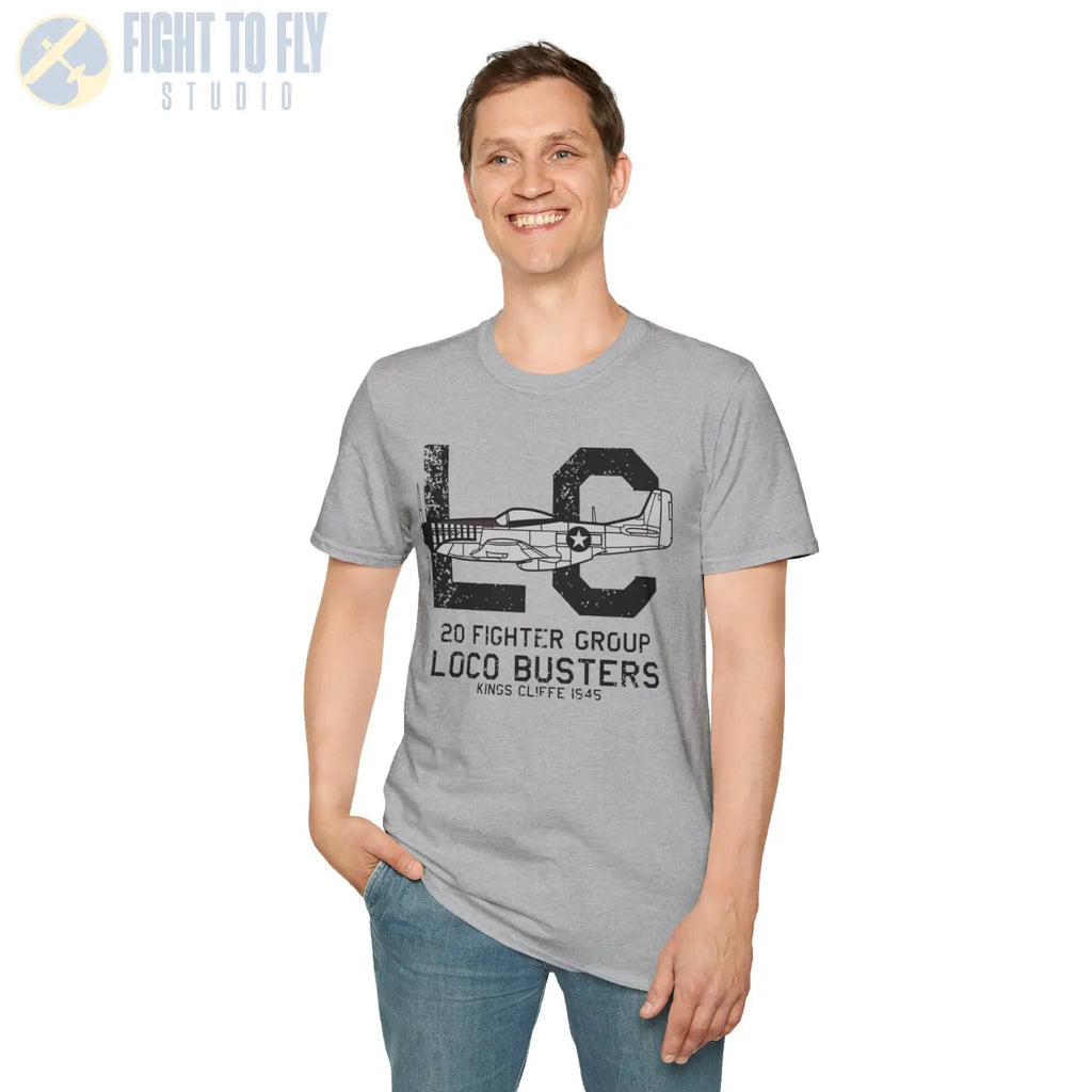 20th Fighter Group “Loco Busters” WWII T-Shirt - Pilot gifts - warbird t-shirt