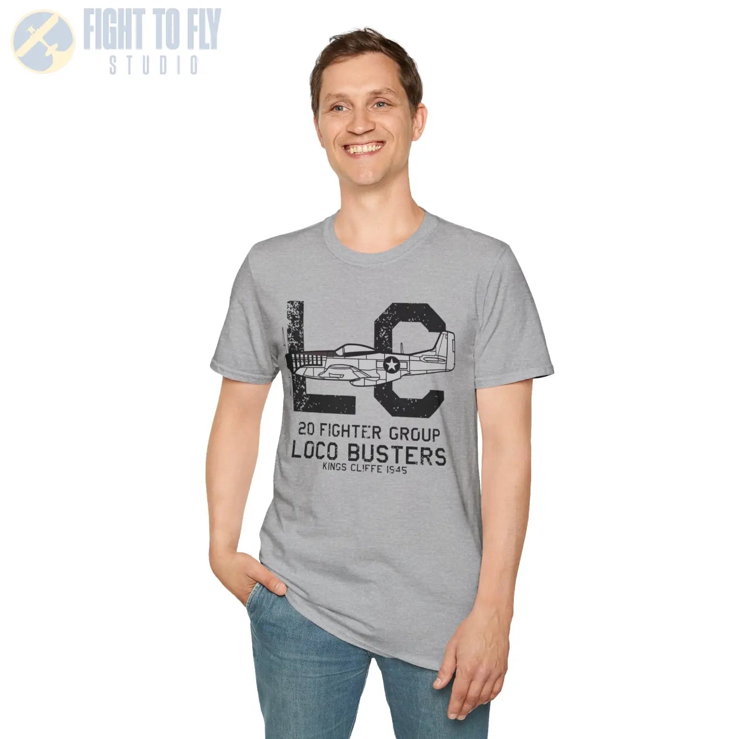 20th Fighter Group “Loco Busters” WWII T-Shirt - Pilot gifts - warbird t-shirt
