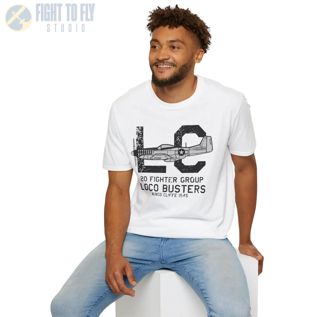 20th Fighter Group “Loco Busters” WWII T-Shirt - Pilot gifts - warbird t-shirt