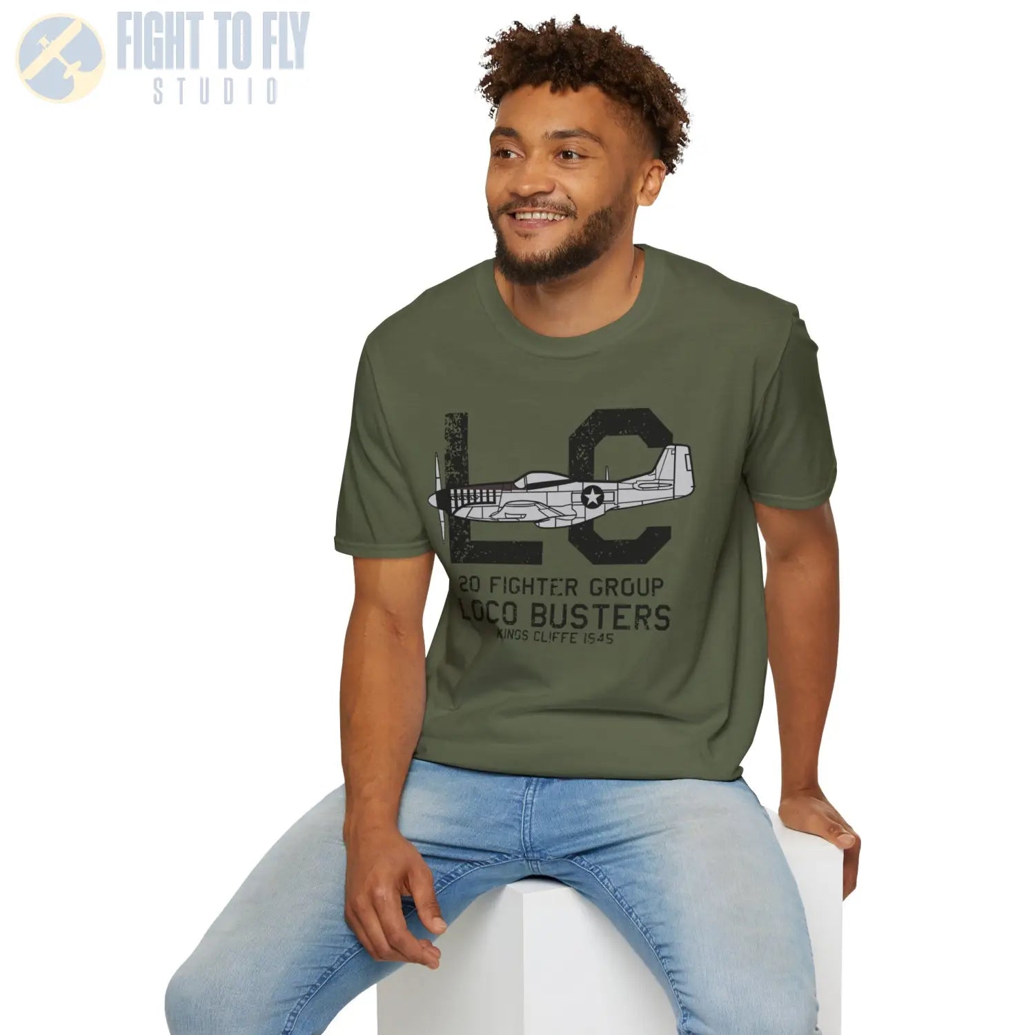 20th Fighter Group “Loco Busters” WWII T-Shirt - Pilot gifts - warbird t-shirt