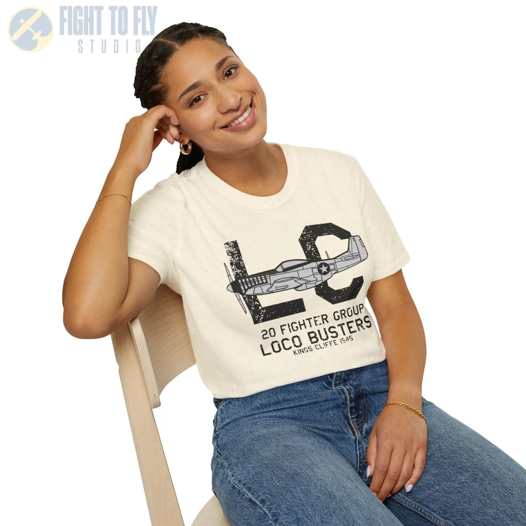 20th Fighter Group “Loco Busters” WWII T-Shirt - Pilot gifts - warbird t-shirt