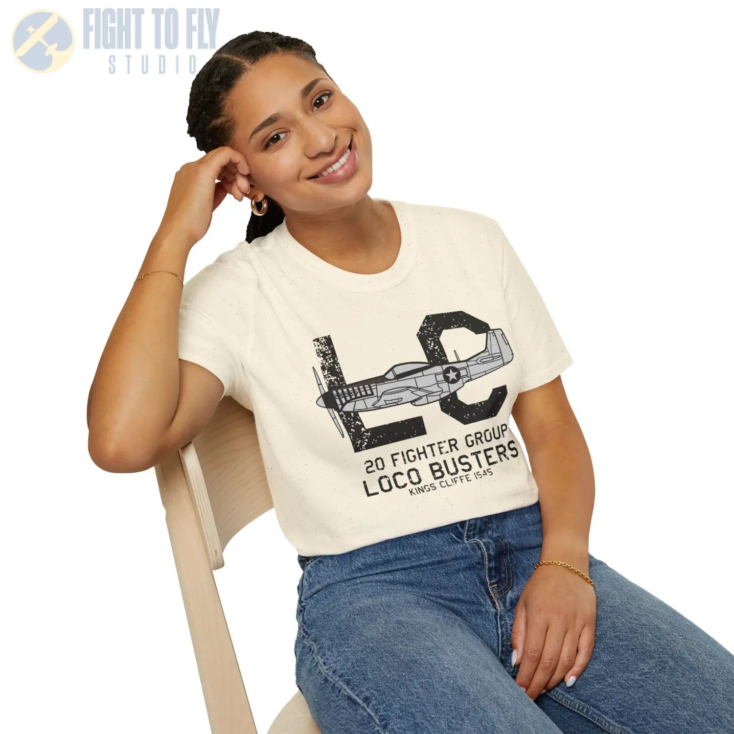 20th Fighter Group “Loco Busters” WWII T-Shirt - Pilot gifts - warbird t-shirt