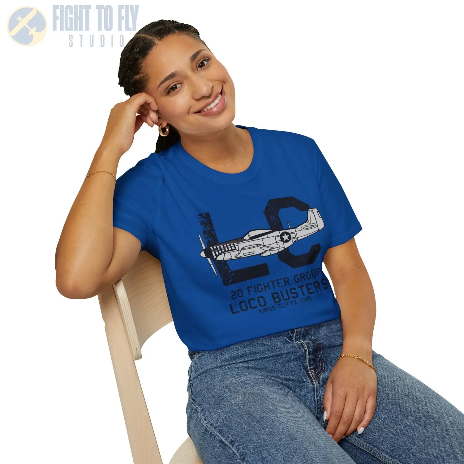20th Fighter Group “Loco Busters” WWII T-Shirt - Pilot gifts - warbird t-shirt