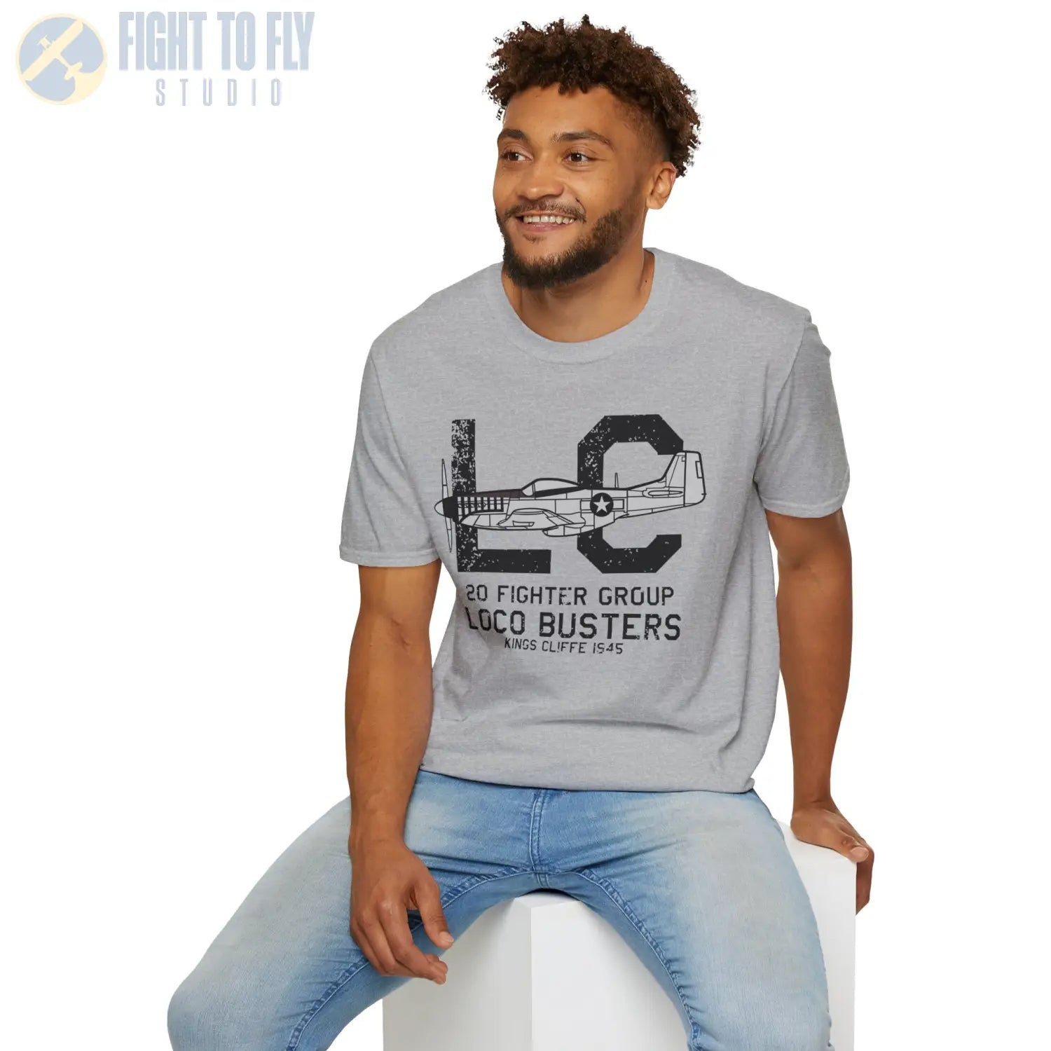 20th Fighter Group “Loco Busters” WWII T-Shirt - Pilot gifts - warbird t-shirt
