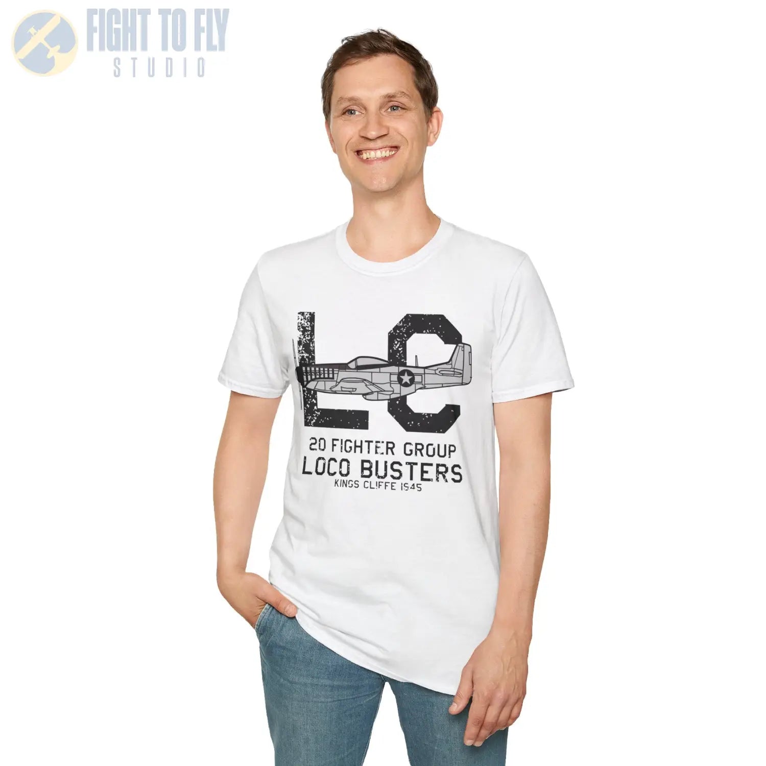 20th Fighter Group “Loco Busters” WWII T-Shirt - Pilot gifts - warbird t-shirt