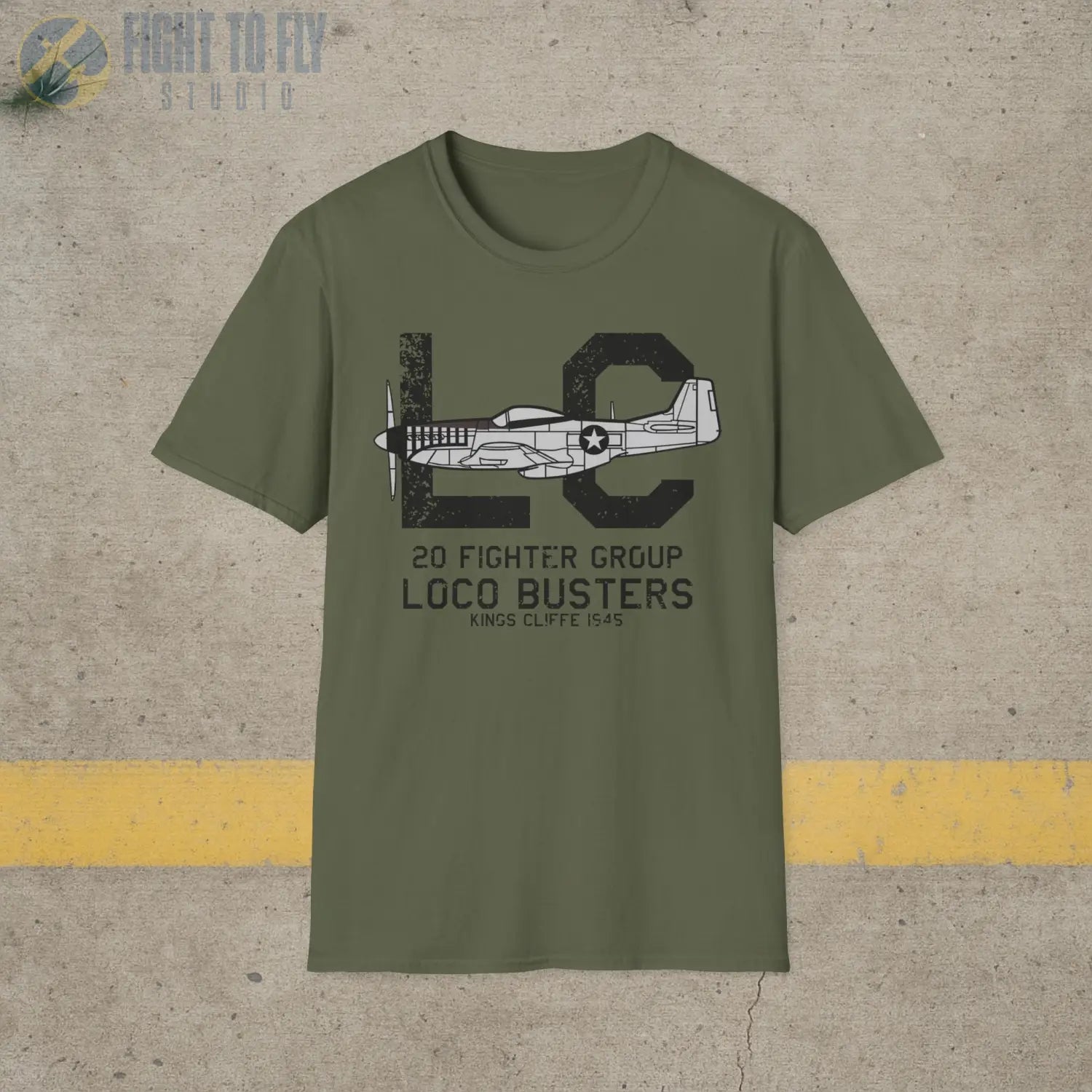20th Fighter Group “Loco Busters” WWII T-Shirt - Pilot gifts - warbird t-shirt