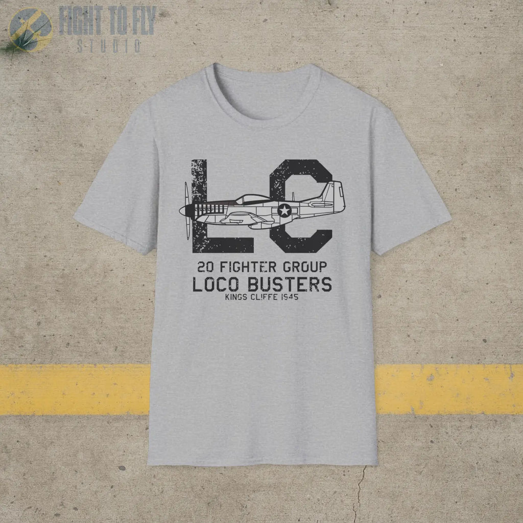 20th Fighter Group “Loco Busters” WWII T-Shirt - Pilot gifts - warbird t-shirt