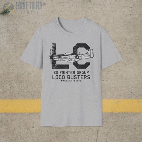 20th Fighter Group “Loco Busters” WWII T-Shirt - Pilot gifts - warbird t-shirt
