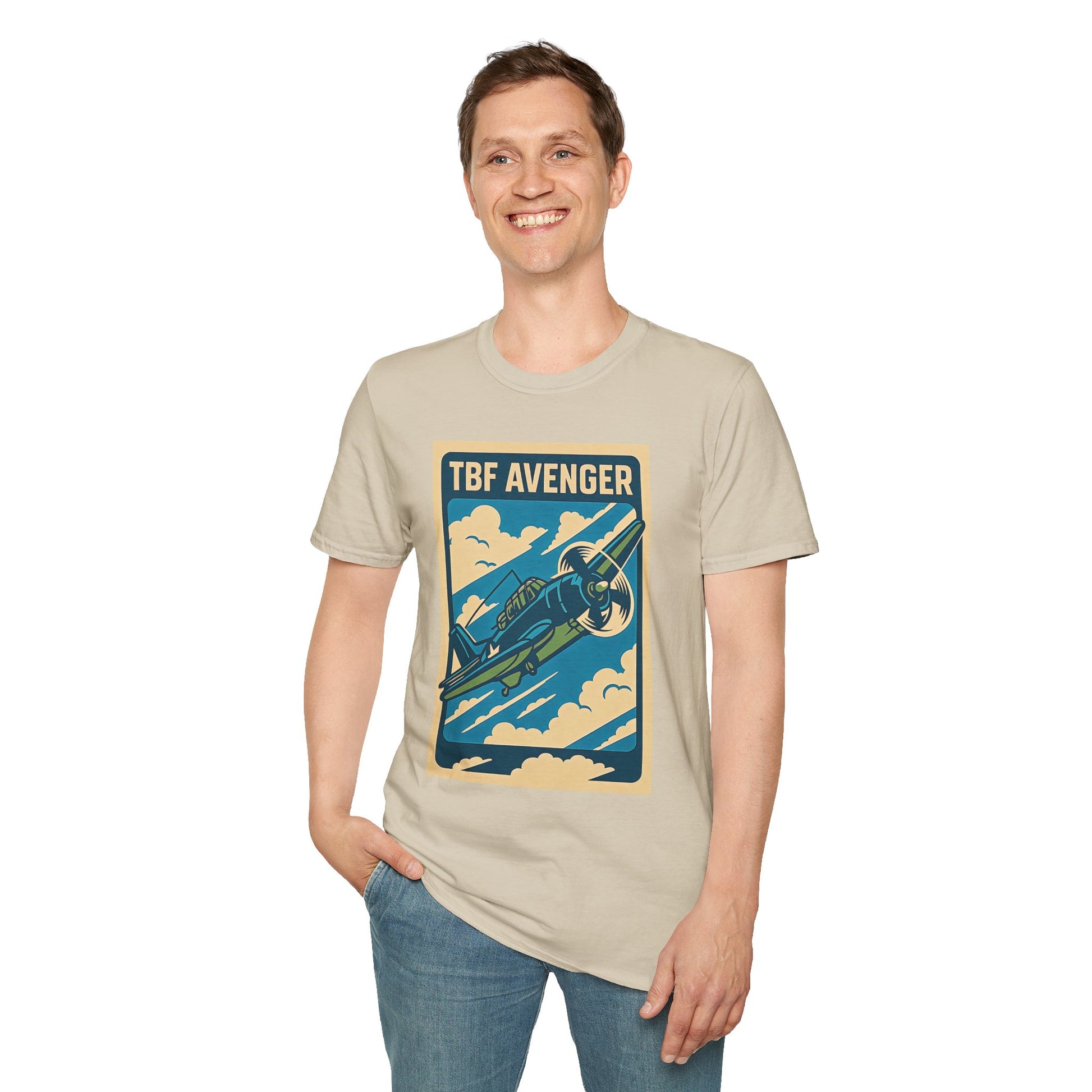Avenger Premium T-Shirt – WWII Torpedo Bomber Full Graphic Aviation Tee - Pilot gifts - warbird t-shirt