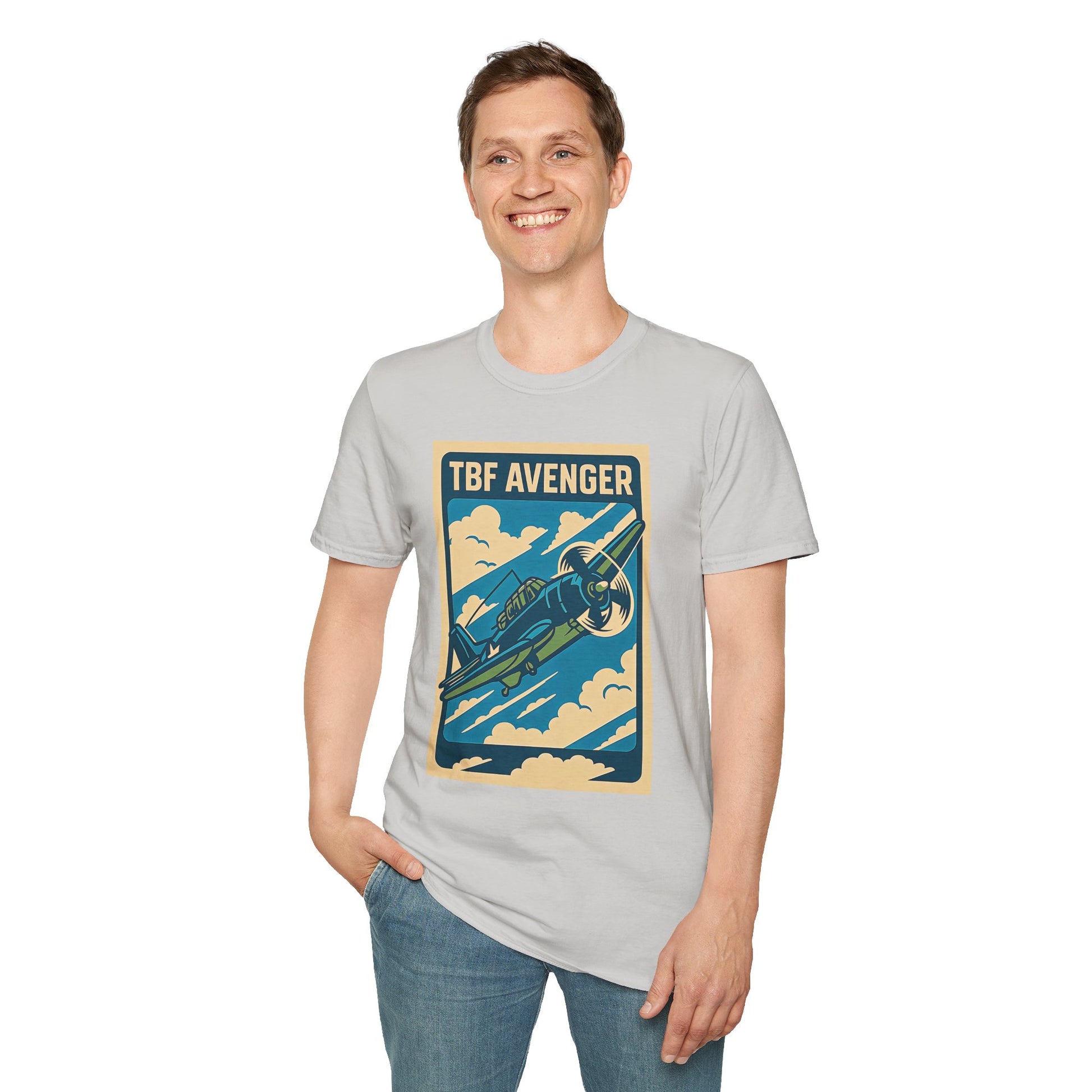 Avenger Premium T-Shirt – WWII Torpedo Bomber Full Graphic Aviation Tee - Pilot gifts - warbird t-shirt