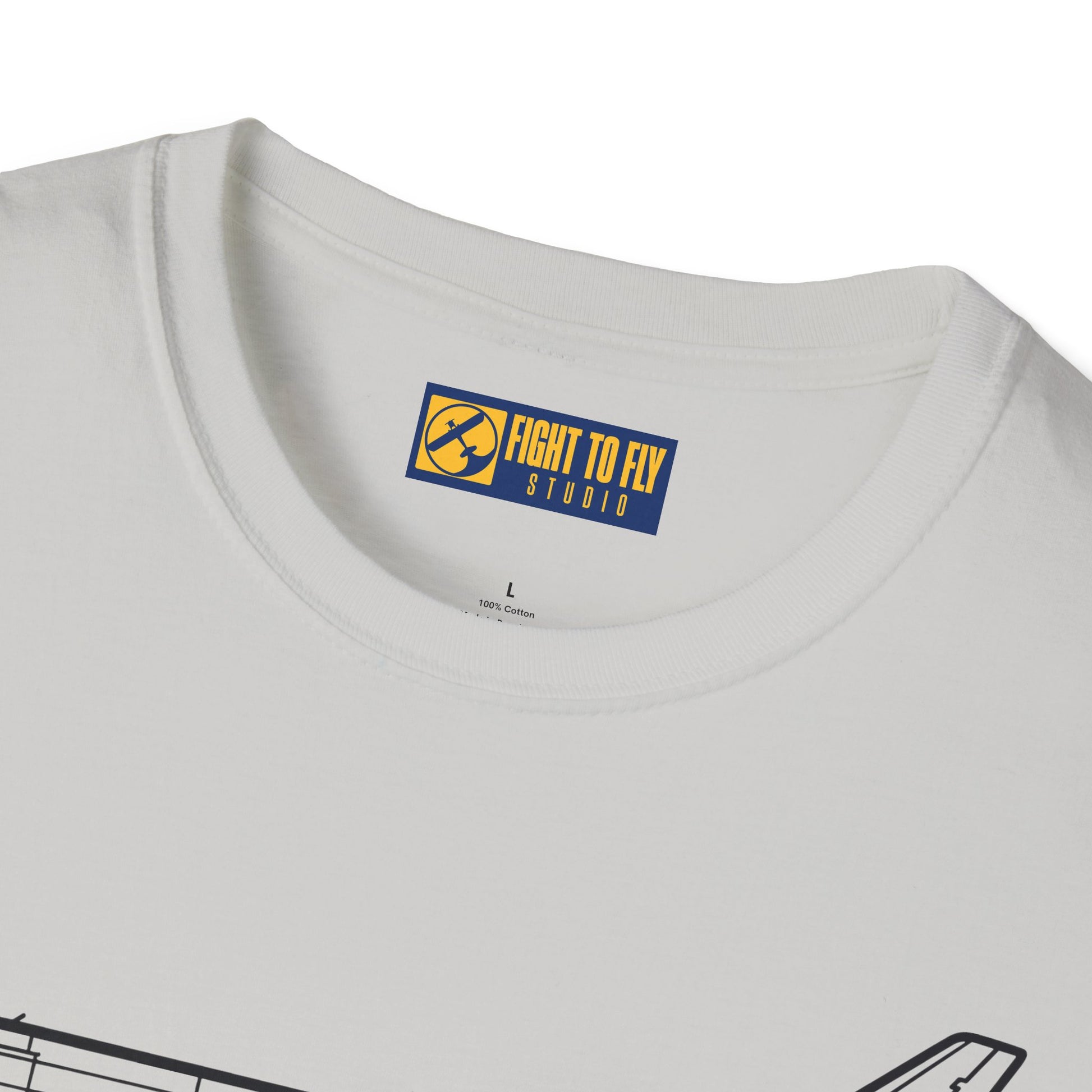 KC-10 T-Shirt – KC-10 Aerial Refueling Tanker Jet Side Profile Aviation Tee