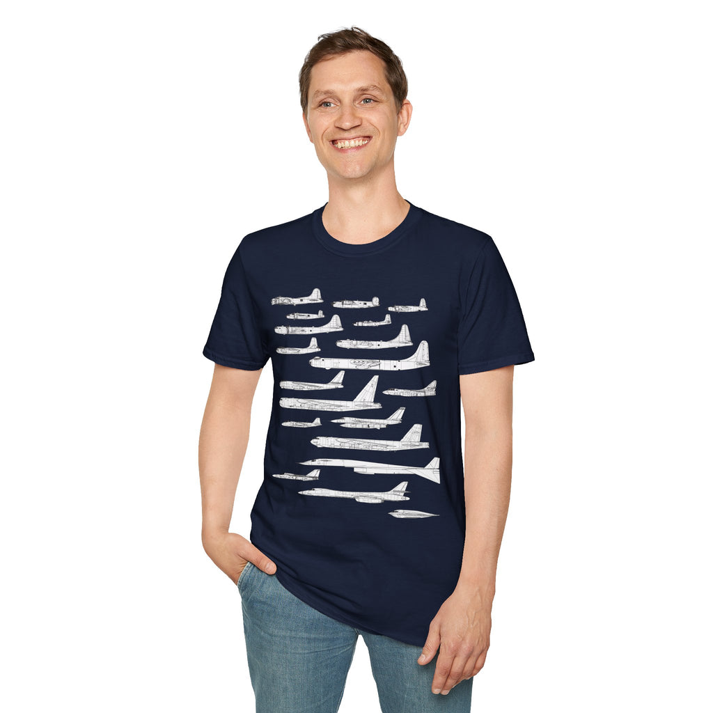 Lineage of USAF Bombers Evolution Tee