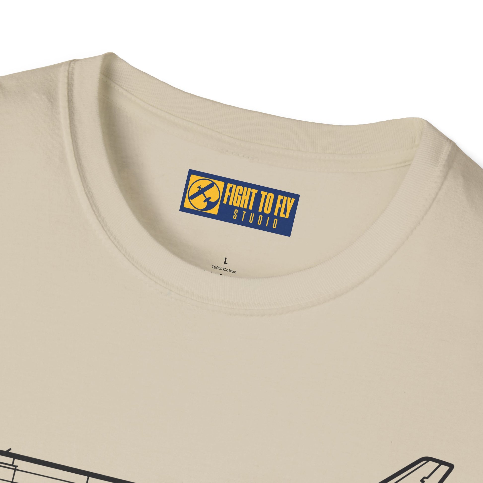 KC-10 T-Shirt – KC-10 Aerial Refueling Tanker Jet Side Profile Aviation Tee