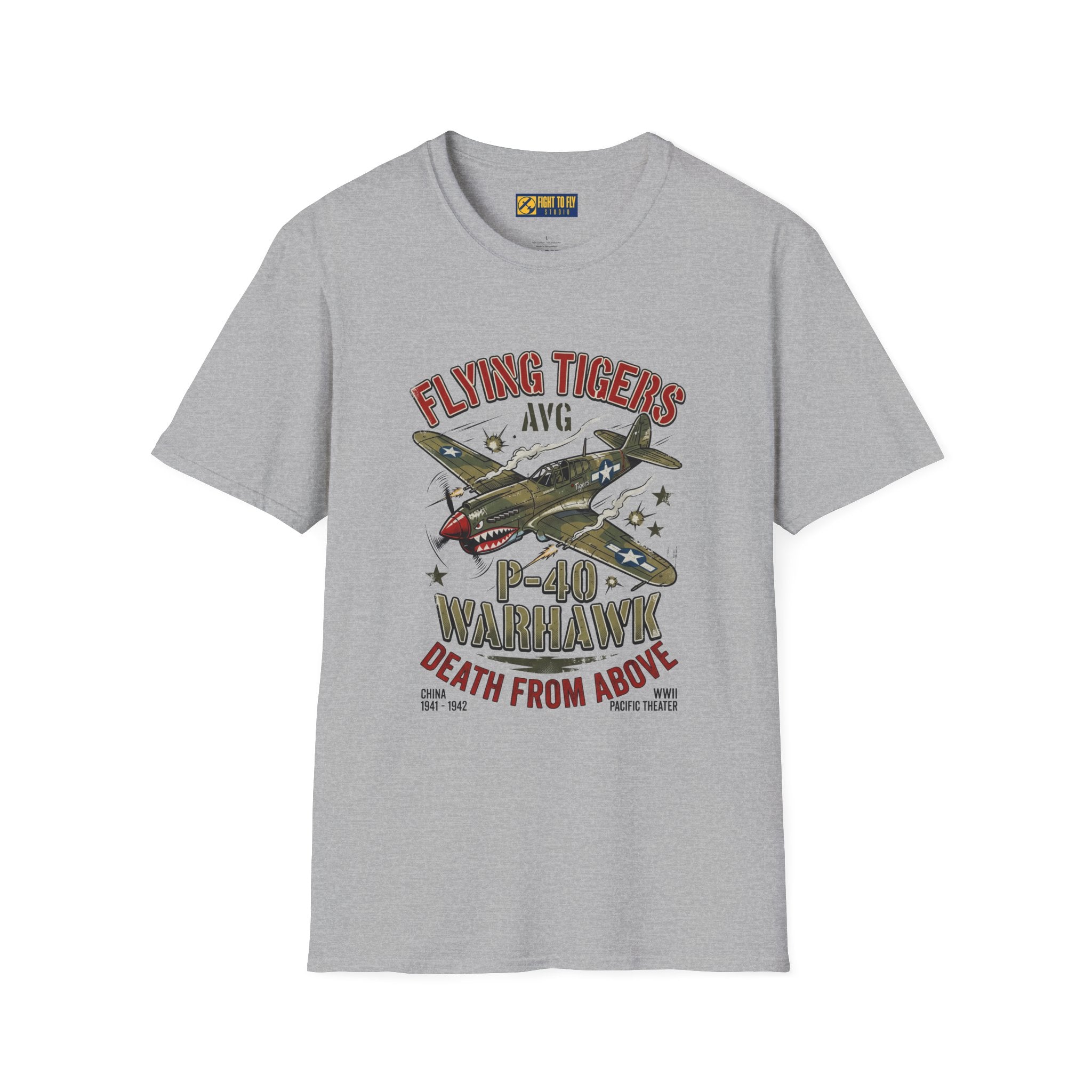 P-40 Warhawk Flying Tigers AVG T-Shirt