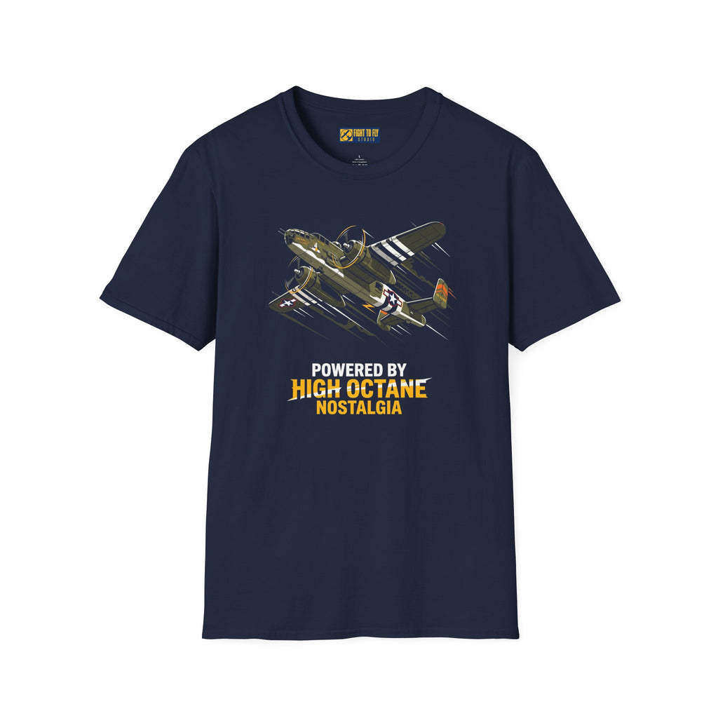 Powered by High Octane Nostalgia Warbird Tee