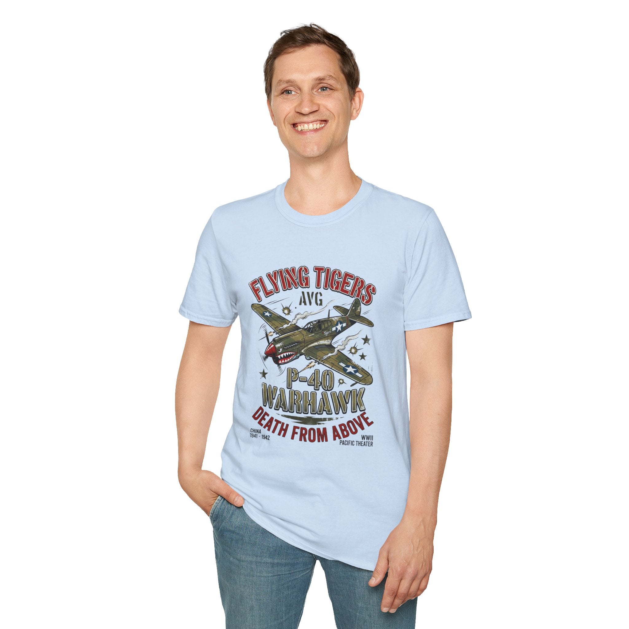 P-40 Warhawk Flying Tigers AVG T-Shirt