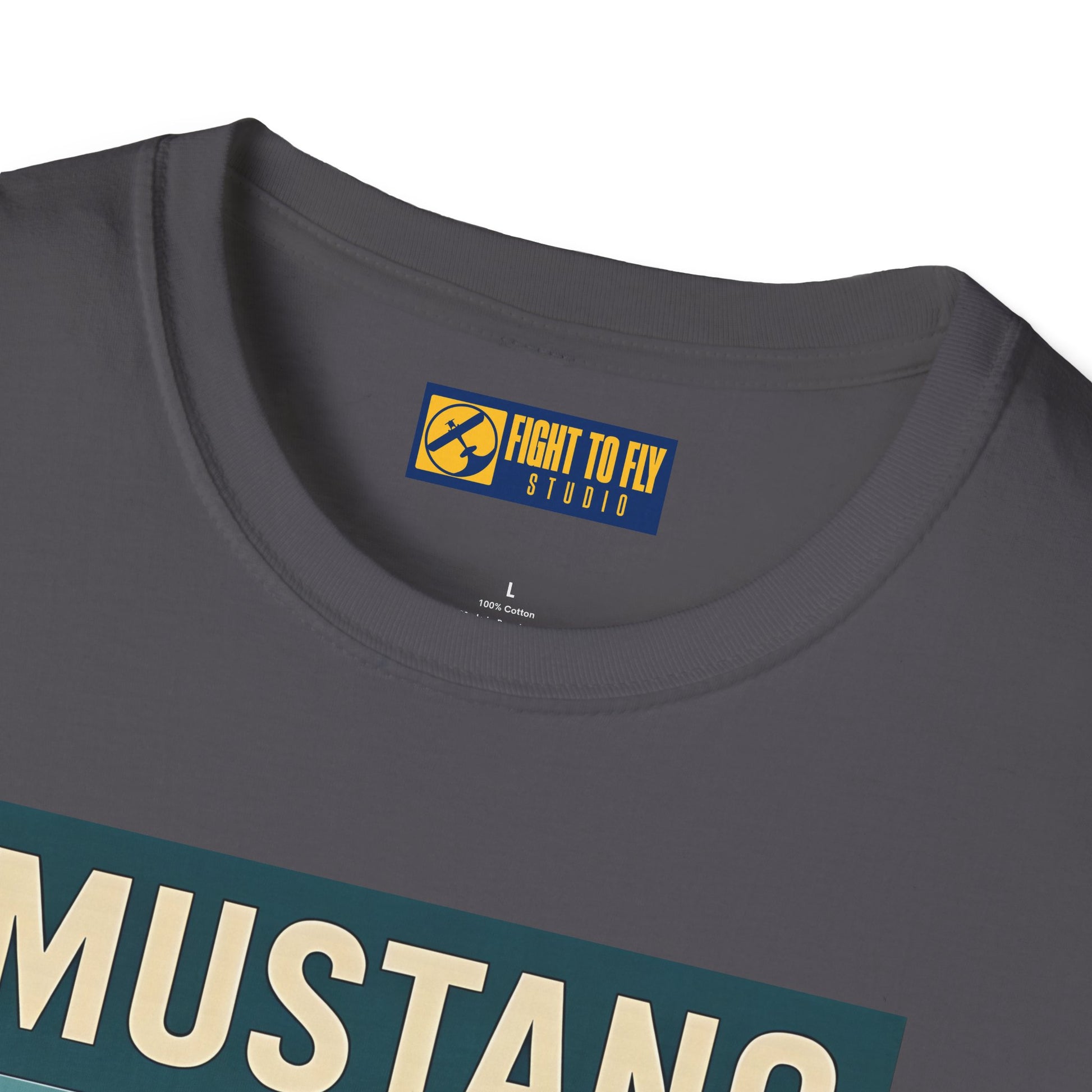 Mustang Premium T-Shirt – Long-Range Escort Fighter Full Graphic WWII Tee - Pilot gifts - warbird t-shirt