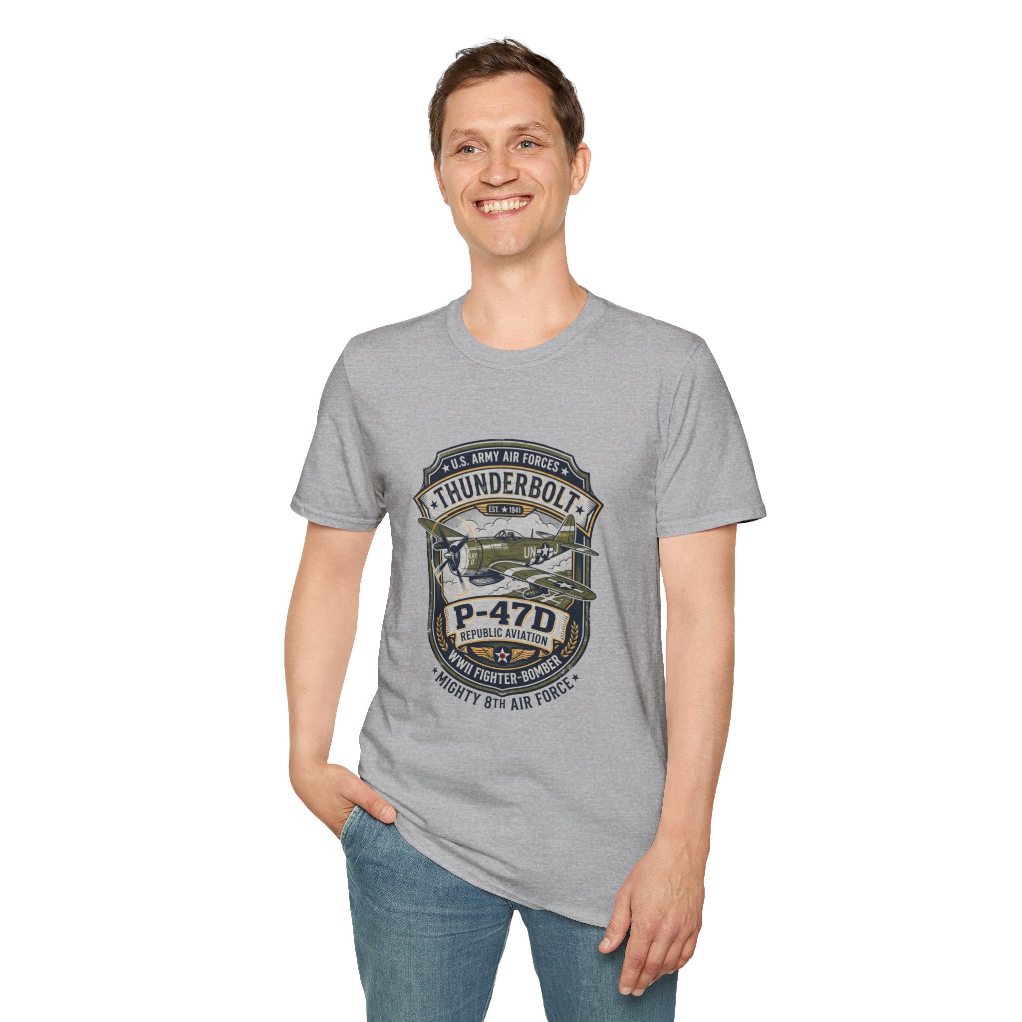 P-47D Thunderbolt Mighty 8th Air Force T-Shirt