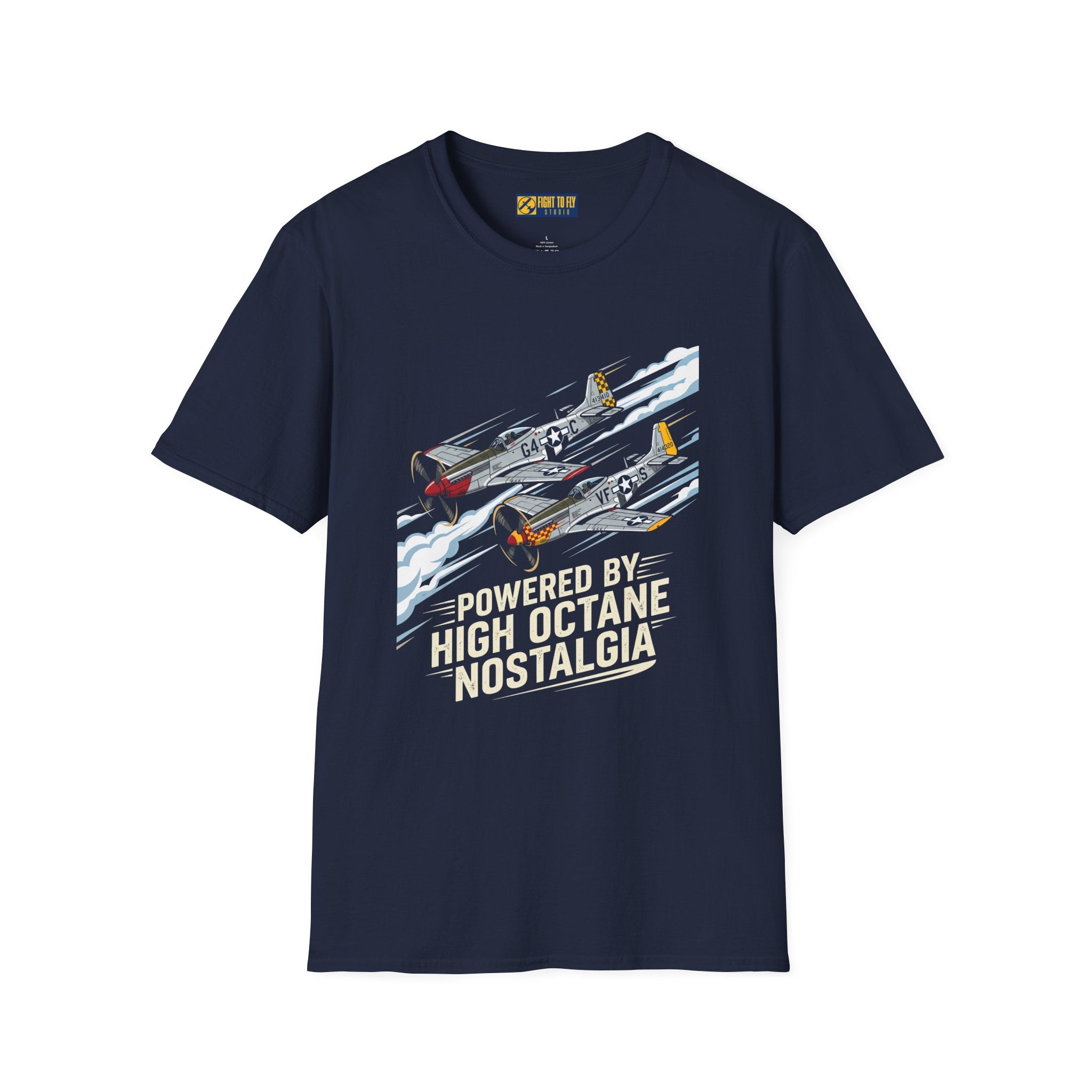 Powered by High Octane Nostalgia Mustang Tee