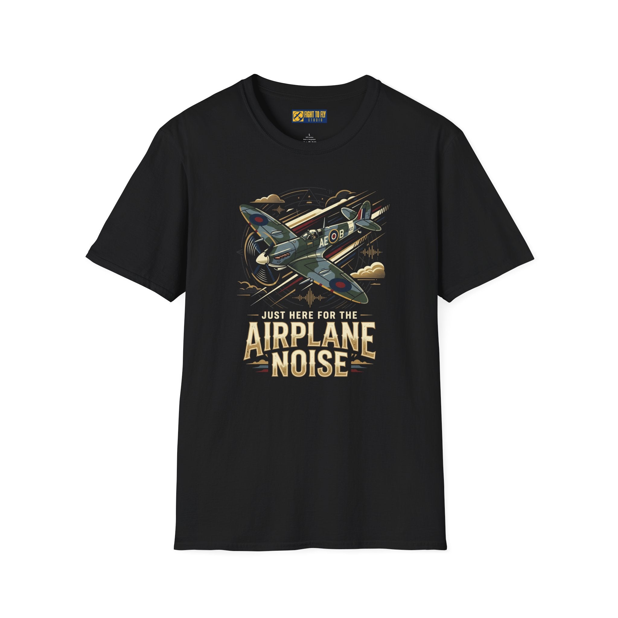 Just Here for the Airplane Noise Spitfire Tee