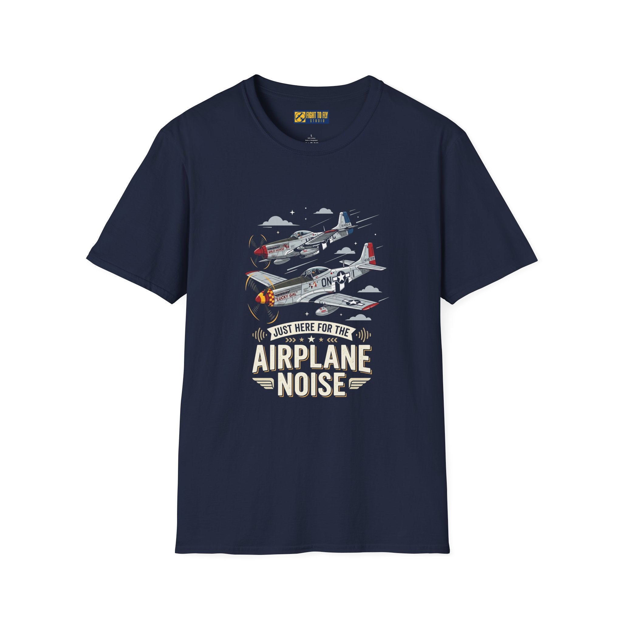Just Here for the Airplane Noise Mustang Tee