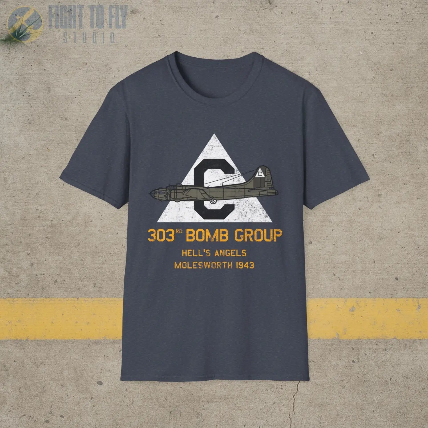 303rd Bomb Group “Hell’s Angels” WWII T-Shirt - Pilot gifts - warbird t-shirt