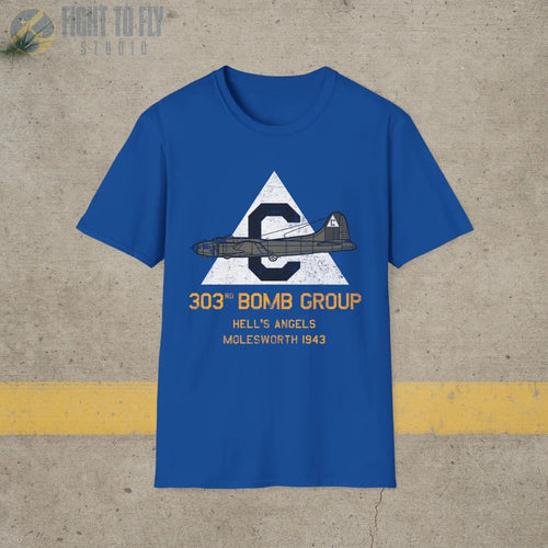 303rd Bomb Group “Hell’s Angels” WWII T-Shirt - Pilot gifts - warbird t-shirt