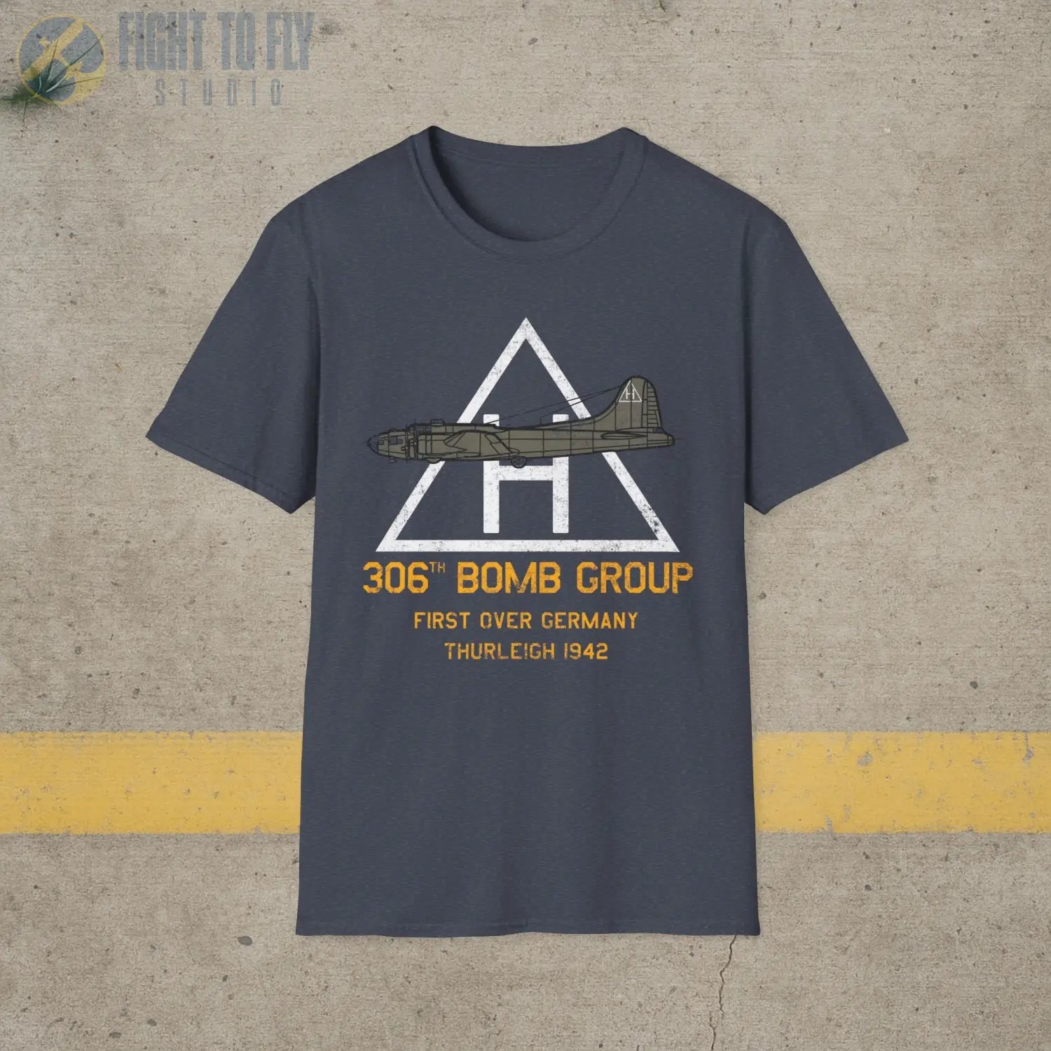 306th Bomb Group “First Over Germany” WWII T-Shirt - Pilot gifts - warbird t-shirt