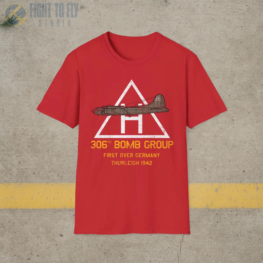 306th Bomb Group “First Over Germany” WWII T-Shirt - Pilot gifts - warbird t-shirt