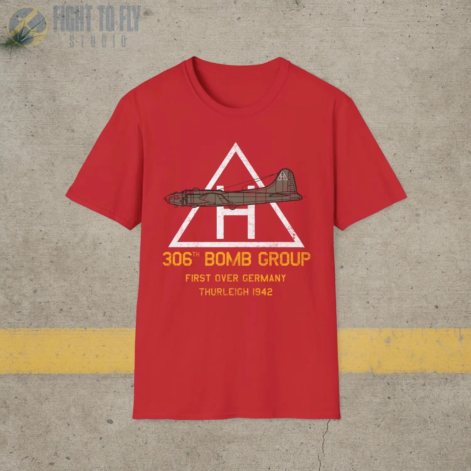 306th Bomb Group “First Over Germany” WWII T-Shirt - Pilot gifts - warbird t-shirt
