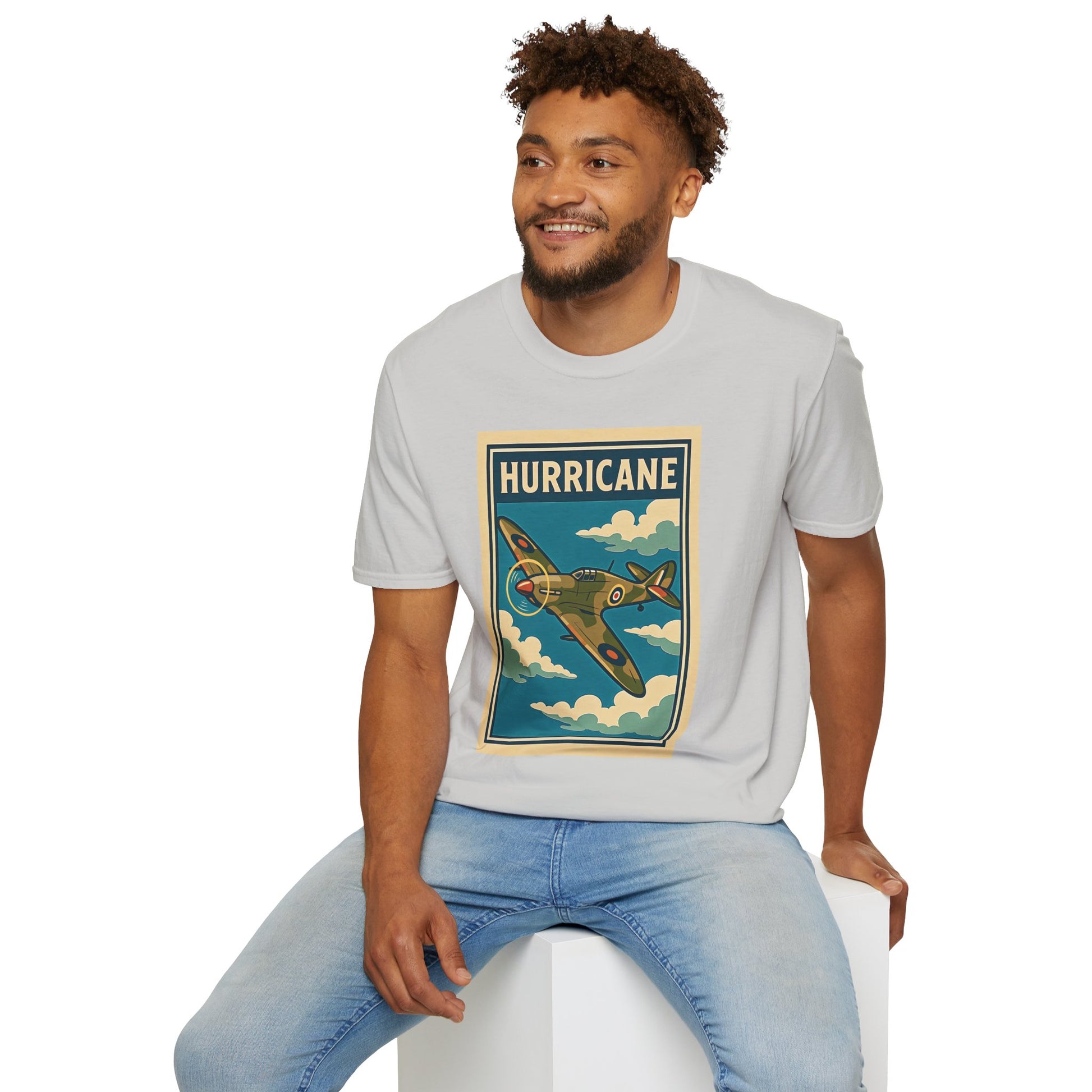 Hurricane Premium T-Shirt – Early War British Fighter Full Graphic Tee - Pilot gifts - WWII warbird t-shirt