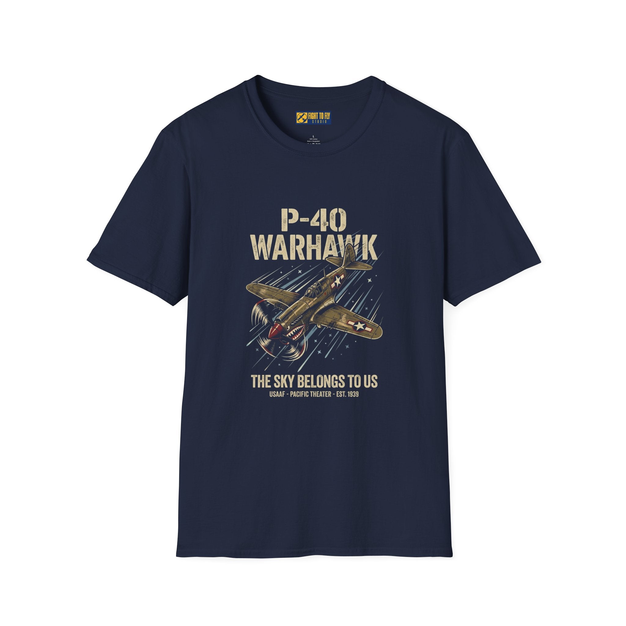 P-40 Warhawk Sky Belongs to Us T-Shirt