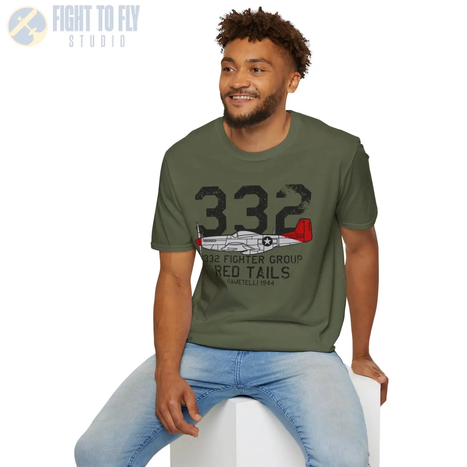 332nd Fighter Group “Red Tails” WWII T-Shirt - Pilot gifts - warbird t-shirt