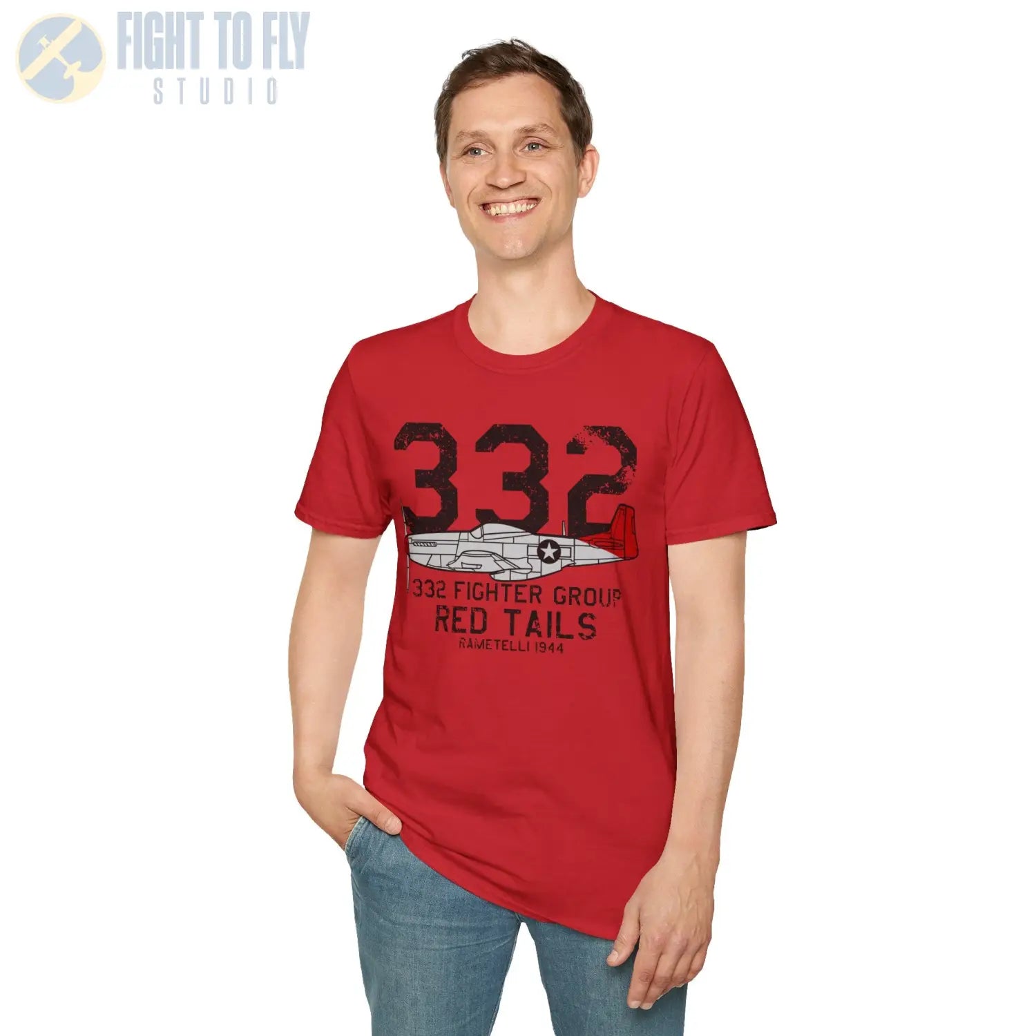 332nd Fighter Group “Red Tails” WWII T-Shirt - Pilot gifts - warbird t-shirt