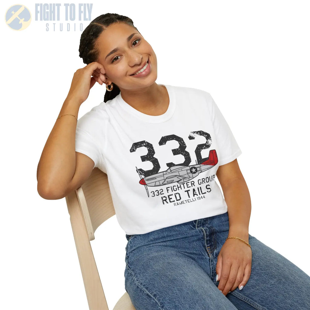 332nd Fighter Group “Red Tails” WWII T-Shirt - Pilot gifts - warbird t-shirt