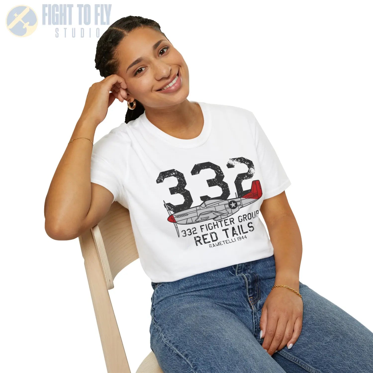 332nd Fighter Group “Red Tails” WWII T-Shirt - Pilot gifts - warbird t-shirt