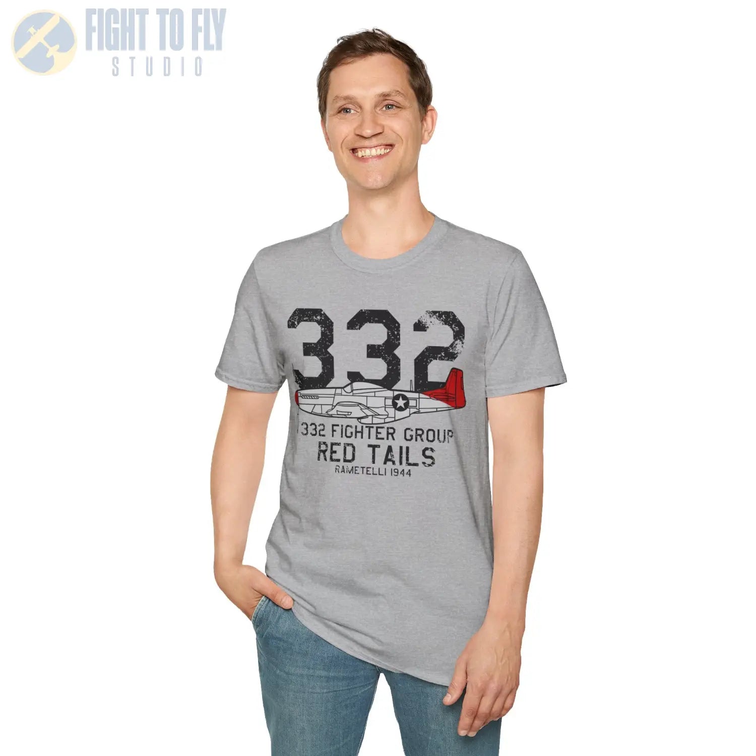 332nd Fighter Group “Red Tails” WWII T-Shirt - Pilot gifts - warbird t-shirt