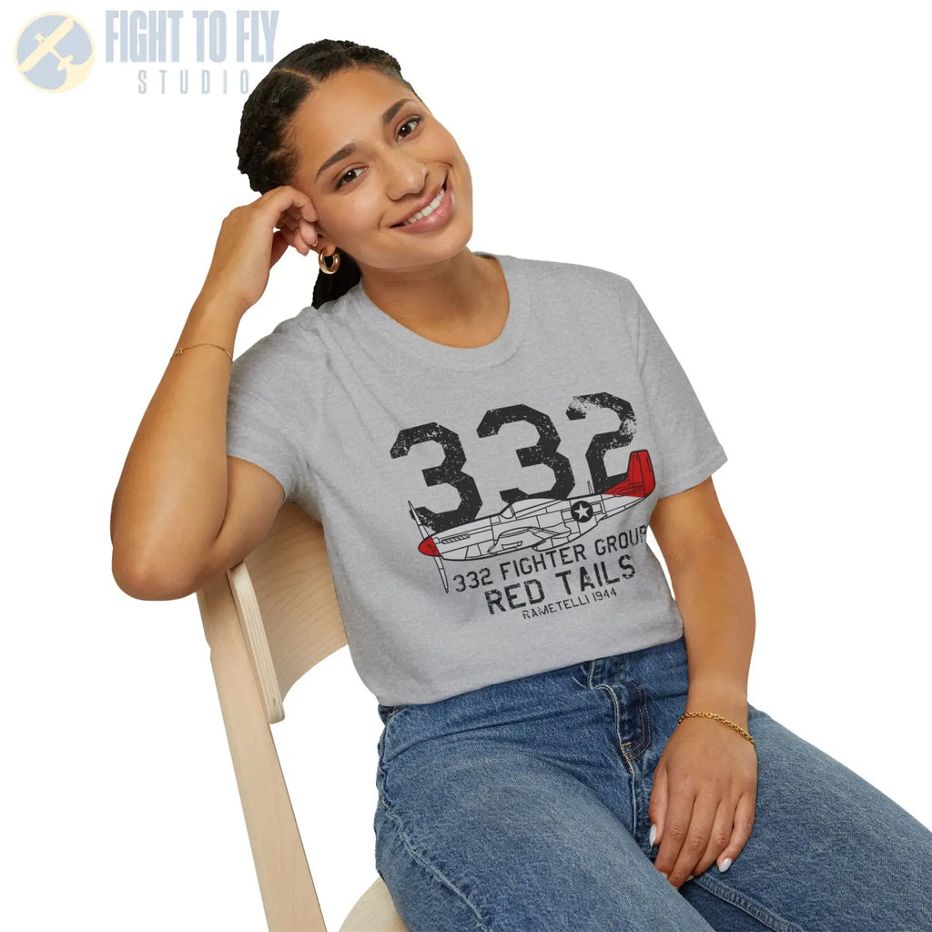 332nd Fighter Group “Red Tails” WWII T-Shirt - Pilot gifts - warbird t-shirt