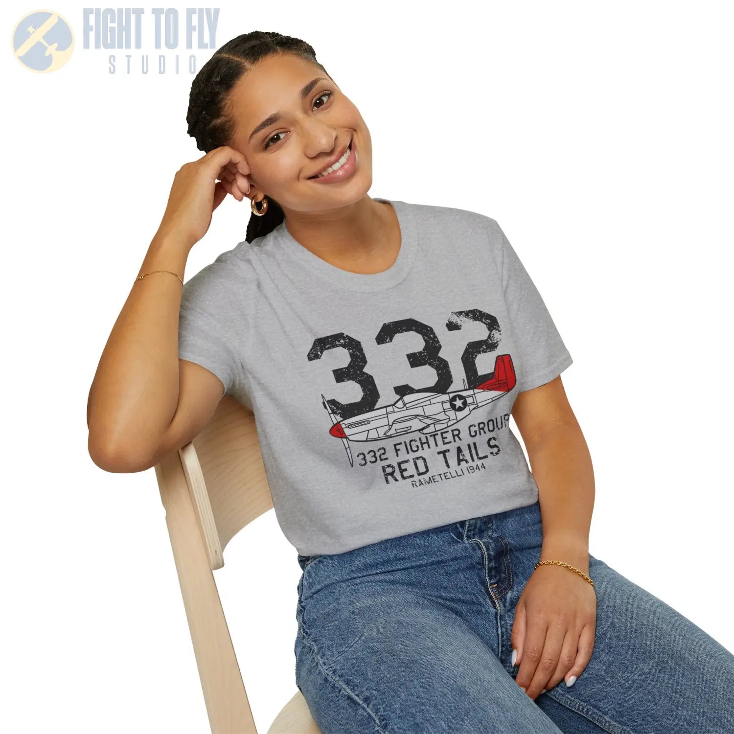 332nd Fighter Group “Red Tails” WWII T-Shirt - Pilot gifts - warbird t-shirt