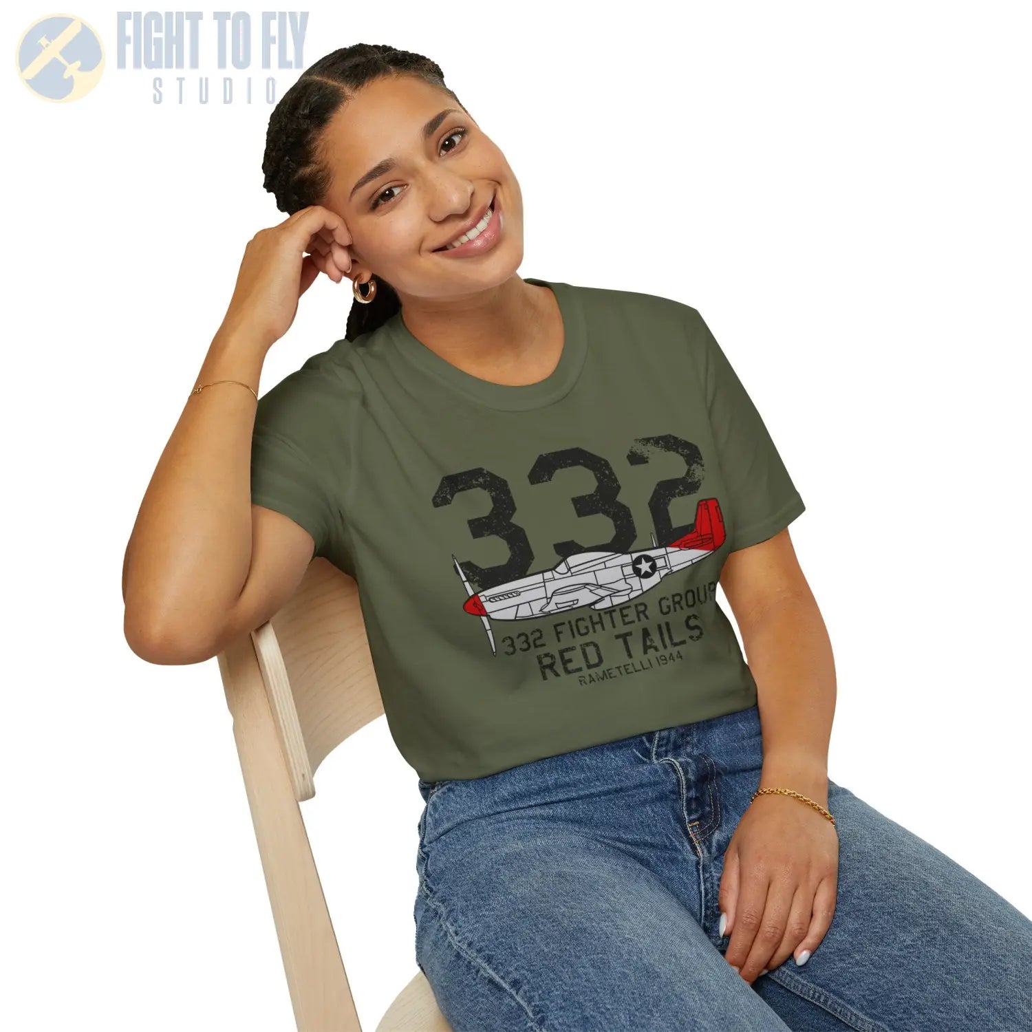 332nd Fighter Group “Red Tails” WWII T-Shirt - Pilot gifts - warbird t-shirt