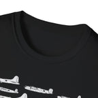 Lineage of USAF Bombers Evolution Tee