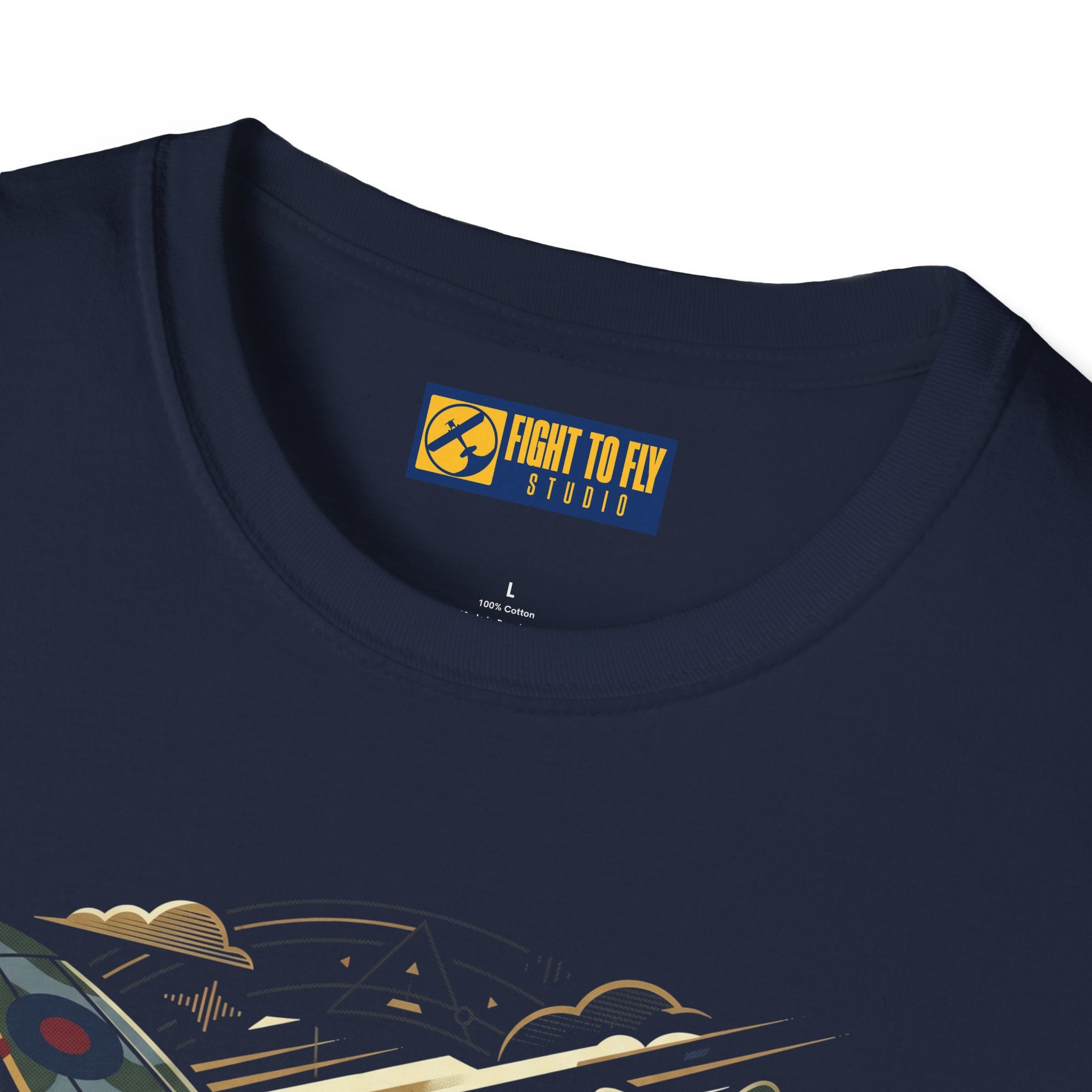Just Here for the Airplane Noise Spitfire Tee