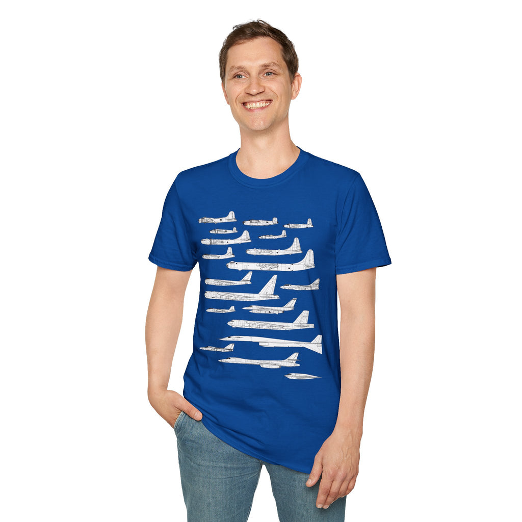 Lineage of USAF Bombers Evolution Tee