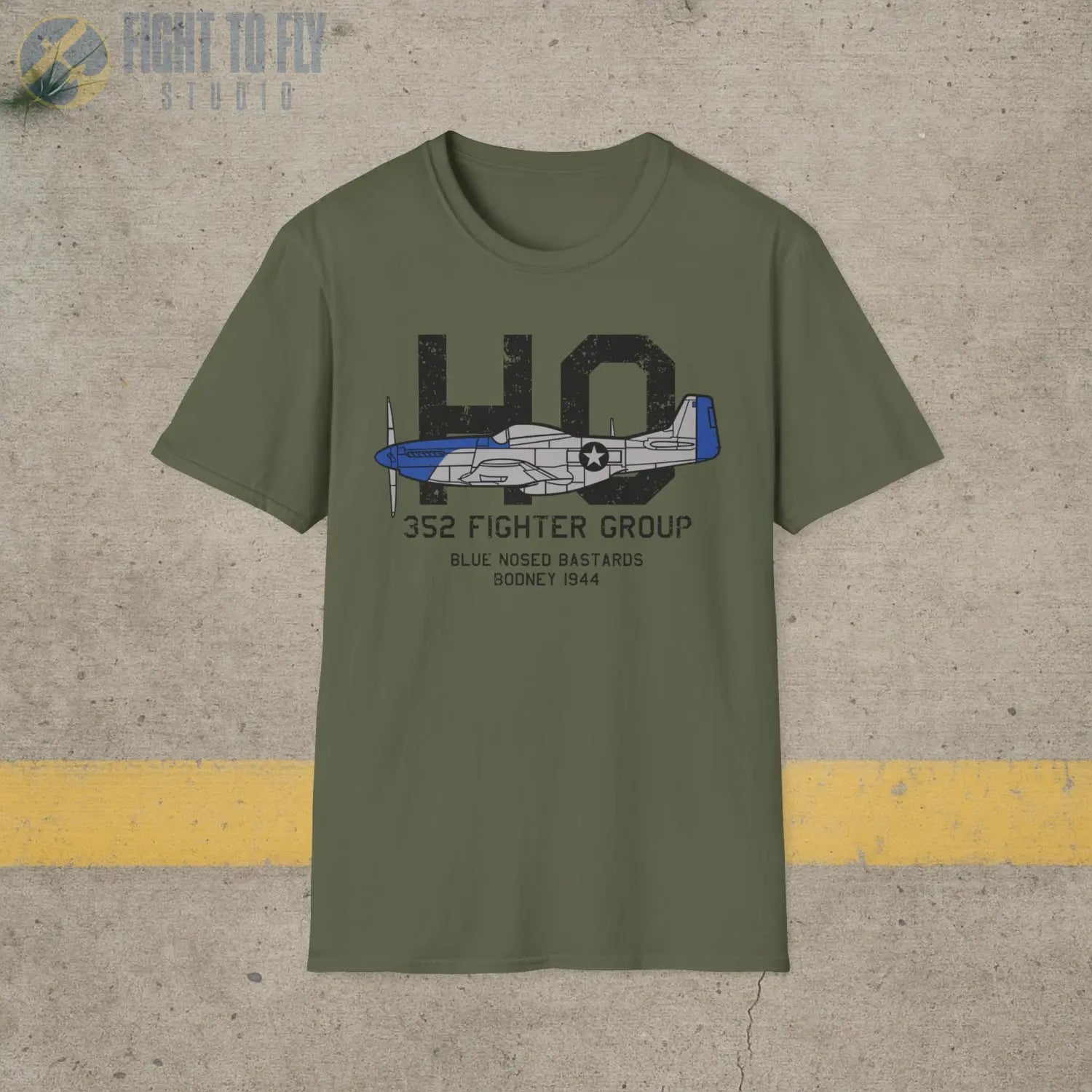 352nd Fighter Group “Blue-Nosed Bastards of Bodney” WWII T-Shirt - Pilot gifts - warbird t-shirt