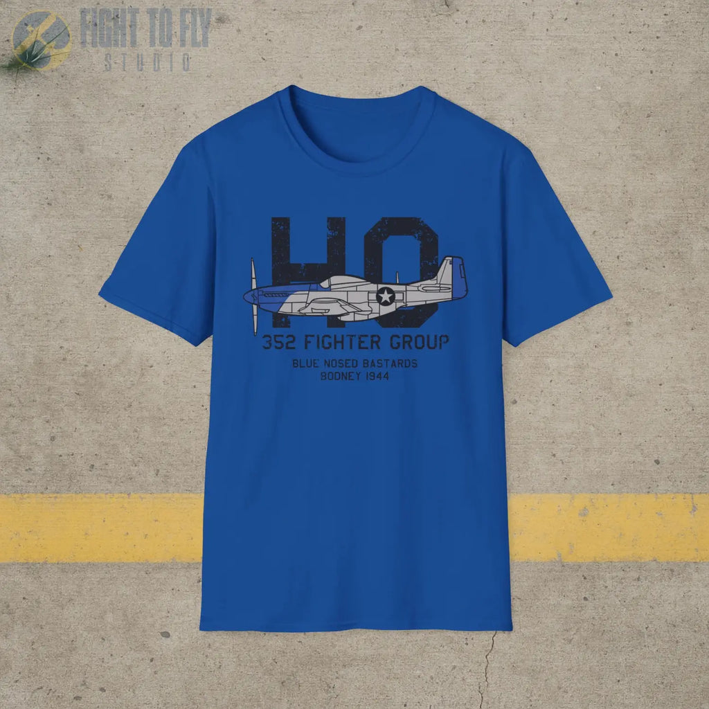 352nd Fighter Group “Blue-Nosed Bastards of Bodney” WWII T-Shirt - Pilot gifts - warbird t-shirt
