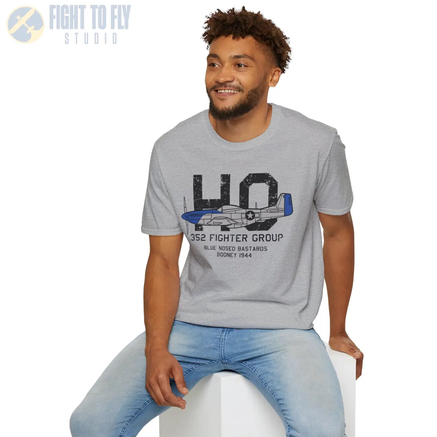 352nd Fighter Group “Blue-Nosed Bastards of Bodney” WWII T-Shirt - Pilot gifts - warbird t-shirt